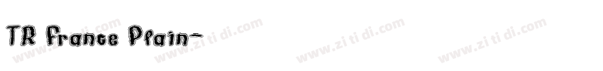 TR France Plain字体转换